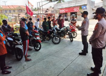 Polisi Batui Jaring Dua Kendaraan Bermotor Dengan Knalpot Bogar