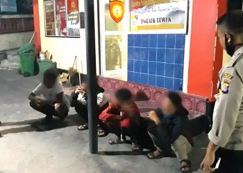 Polsek Luwuk Kembali Amankan Empat Warga Yang Sedang Pesta Miras