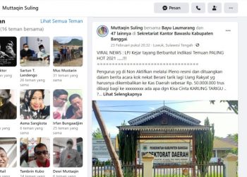 Karang Taruna Banggai Ribut di Media Sosial, Ada Apa ?