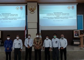 Bupati Banggai Sampaikan Laporan Keuangan Unaudited Tahun 2020 ke BPK