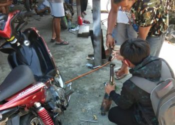 Polsek Lamala Amankan Sepeda Motor Dengan Knalpot Bising