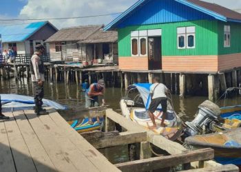 Polsek Totikum Gelar Patroli Di Pelabuhan Kalumbatan