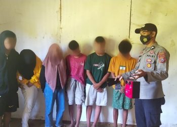 Polisi Ciduk Sejumlah Remaja Sedang Pesta Miras di Batui