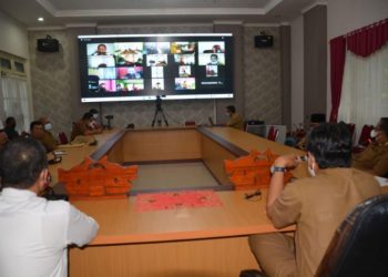 Herwin Yatim Pimpin Rakor Virtual Antisipasi Prokes Jelang Lebaran