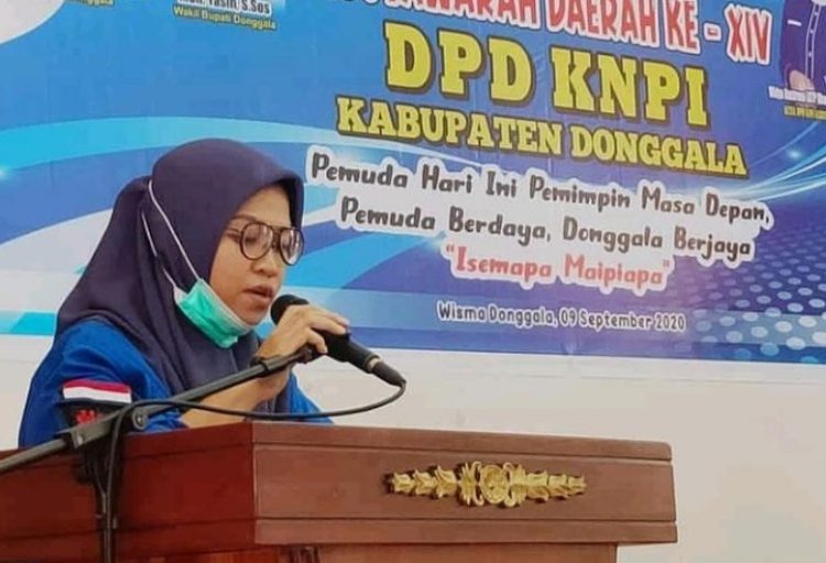 Ketua DPD KNPI Provinsi Sulawesi Tengah, Widya Jahja Ponulele