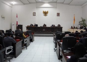 Dokumentasi Rapat Paripurna DPRD Kabupaten Banggai dalam penyampaian LKPD tahun 2020, Rabu (30/6/2021)