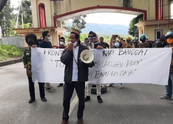 Front Rakyat Kabupaten Banggai Tolak Perpanjangan PPKM Yang Diberlakukan Pemerintah Daerah
