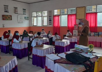 Hari Pertama PTM Terbatas di Banggai, Sejumlah Sekolah Beradaptasi di Tengah Pandemi Covid-19