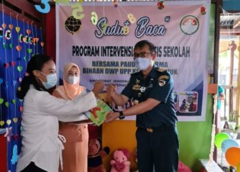 KUPP Luwuk Resmikan Program Sudut Baca dan Serahkan Bantuan Buku Bacaan Untuk PAUD/TK Darma