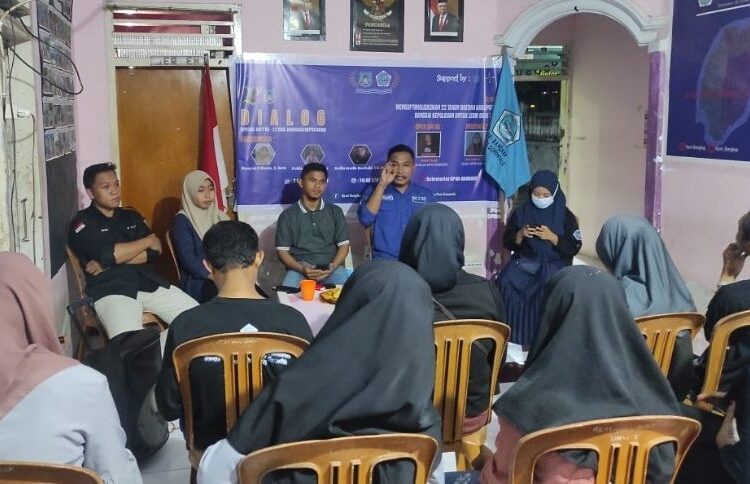 KPMI Banggai Kepulauan menggelar dialog terbuka di Gorontalo dalam rangka peringatan HUT ke 22 Kabupaten Banggai Kepulauan