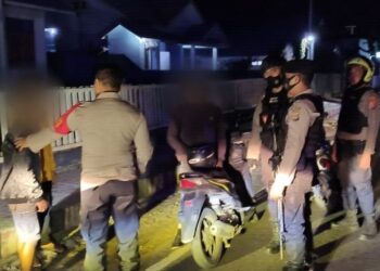 Polisi Amankan Tukang Ojek Yang Mabuk Berat di Luwuk