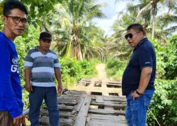 Dorong Kebijakan Perubahan APBD 2021, Sukri Djalumang Tinjau Kebutuhan Jembatan Bagi Petani di Labotan dan Tinonda
