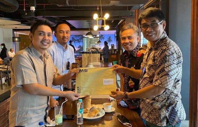 Sekretaris Jenderal (Sekjen) Jaringan Media Siber Indonesia (JMSI) Mahmud Marhaba, menemui Ketua Umum Himpunan Pengusaha Muda Indonesia (HIPMI), Mardani H Maming di Jakarta pada Selasa (26/01/2022).