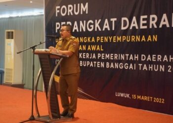 Bupati Banggai Hadiri Forum Perangkat Daerah RKPD 2023