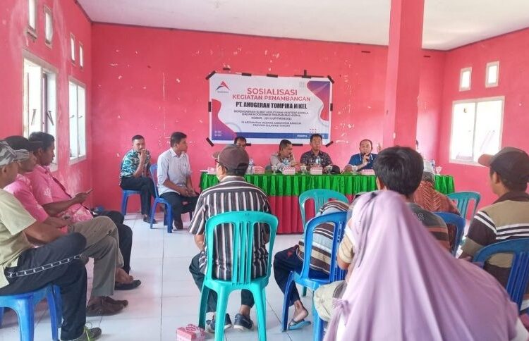 Perusahaan pertambangan nikel PT.Anugerah Tompira Nikel (PT.ATN) mulai melakukan sosialisasi pertambangan nikel di Balai Desa Ranga Ranga Kecamatan Masama pada Kamis (10/3/2022).