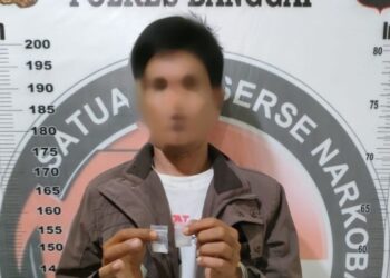 Polisi Tangkap Pelaku Sabu Sabu di Depan Rumdis Puskesmas Balantak