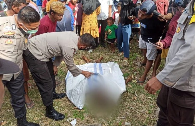 Kepolisian mengungkap identitas mayat yang ditemukan di area wisata kilometer lima, Luwuk, Kabupaten Banggai, Kamis (30/6/2022).