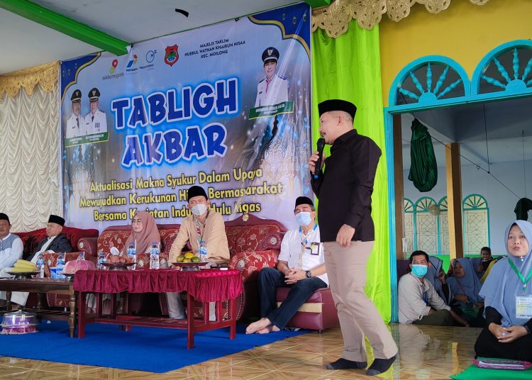 JOB Tomori menggelar tablik akbar bersama pemerintah daerah dan majelis taklim di Kecamatan Moilong, Minggu (31/7/2022)
