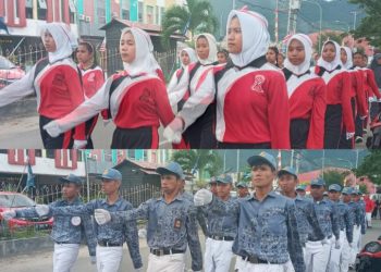 SMA Negeri 1 Masama Turut Serta Dalam Lomba Gerak Jalan