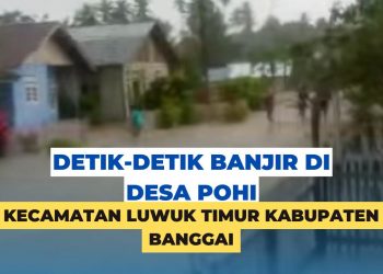 Detik-Detik Banjir di Desa Pohi Kecamatan Luwuk Timur Banggai