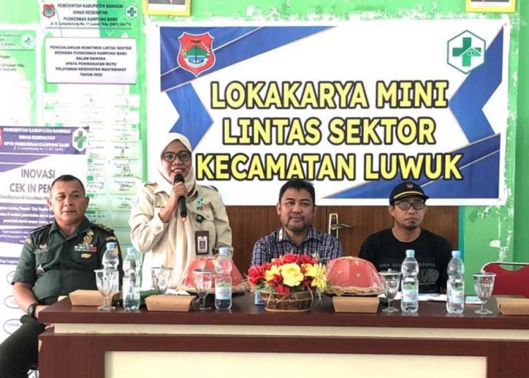 Lokakarya mini lintas sektor dilaksanakan di Puskesmas Kampung Baru, Kecamatan Luwuk, Kamis 16 November 2023.