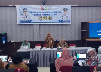 Dinkes Banggai Laksanakan Pendampingan Pembinaan STBM 5 Pilar Kepada Pengelola Program Kesling