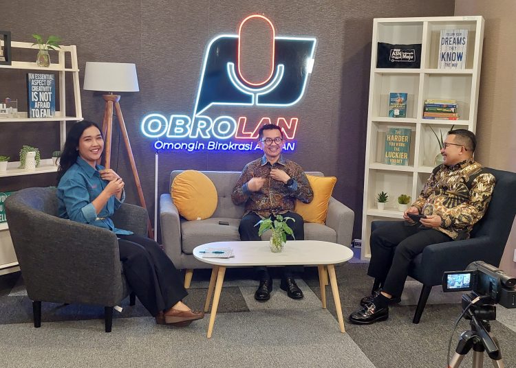 Bupati Banggai Amirudin menghadiri podcast LAN RI
