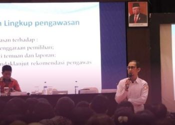 Bawaslu Banggai Hadir Sebagai Pembicara Dalam Bintek PPS Yang Dilaksanakan KPU Banggai