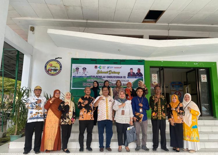 Tim Ombudsman Republik Indonesia Perwakilan Provinsi Sulteng, mengunjungi Dinas Kesehatan Banggai, Kamis 5 September 2024.