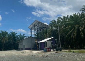 Sebuah Pabrik Mini Pengolahan Kelapa Sawit Dibangun di Samalore Dekat HGU PT.KLS, Milik Siapa?