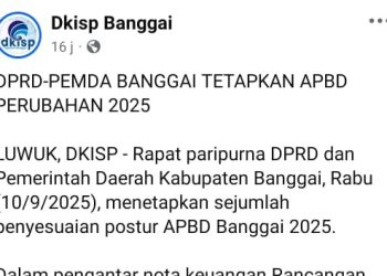 DKSIP Banggai Keliru Sampaikan Informasi Soal APBD Perubahan 2025